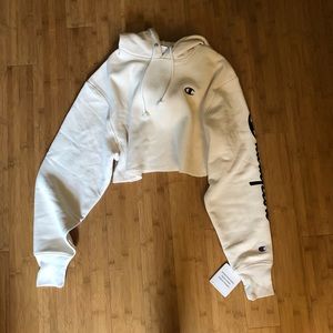 Champion Cropped Reverse Weave Hoodie